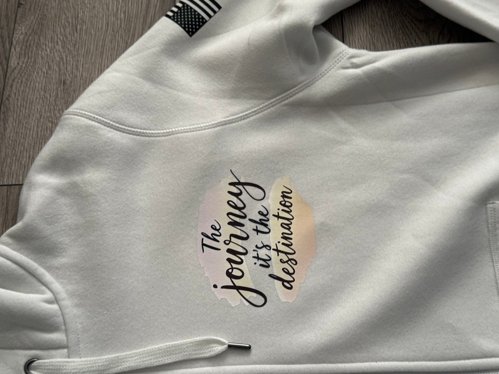 ZIP-HOODIE “THE JOURNEY IS THE DESTINATION “