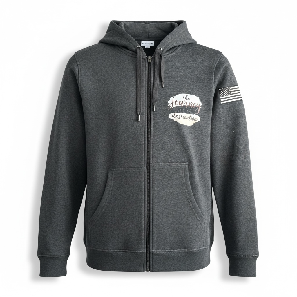 ZIP-HOODIE “THE JOURNEY IS THE DESTINATION