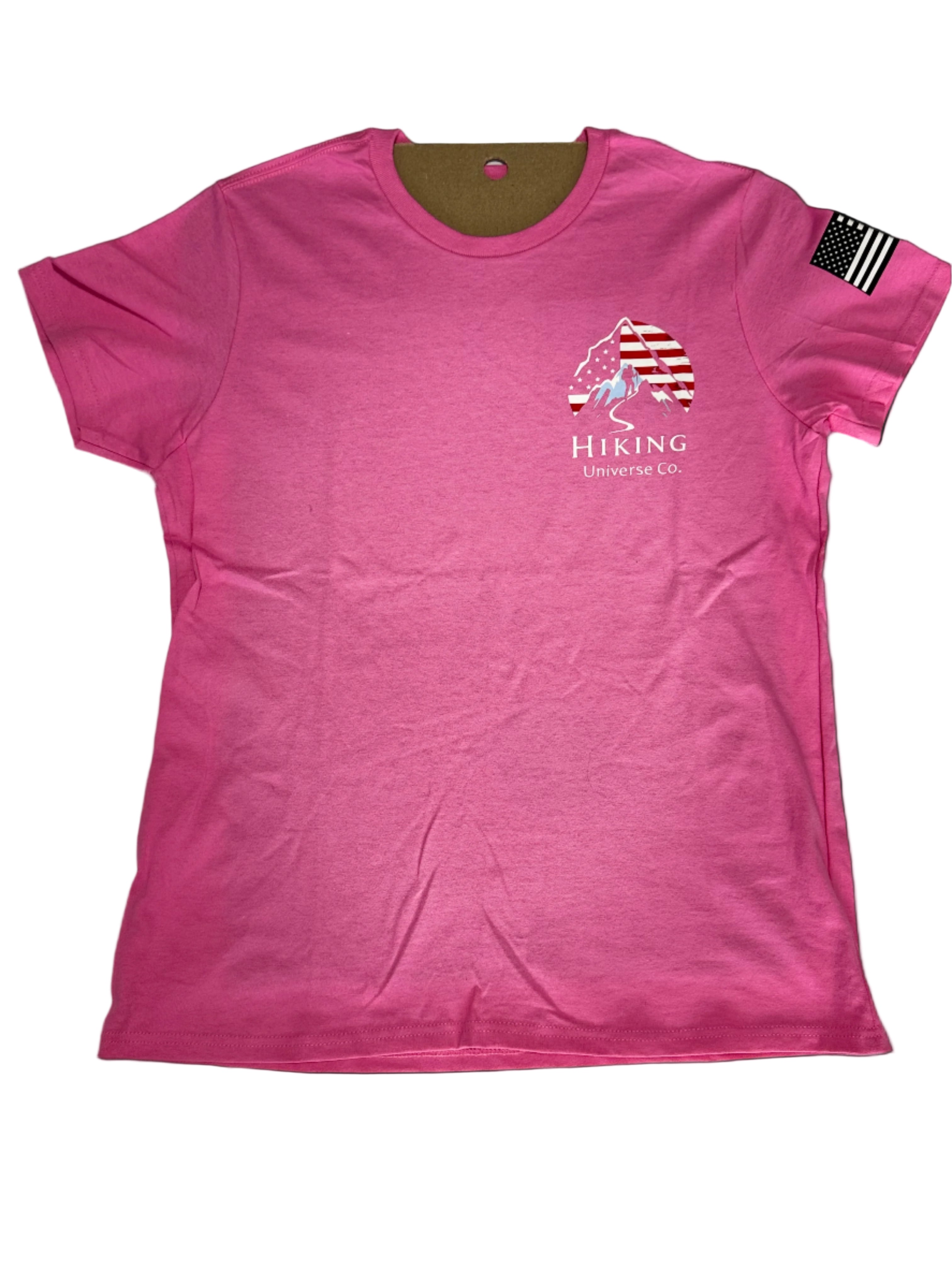 Small logo of a hiker T-Shirt – 100% Cotton