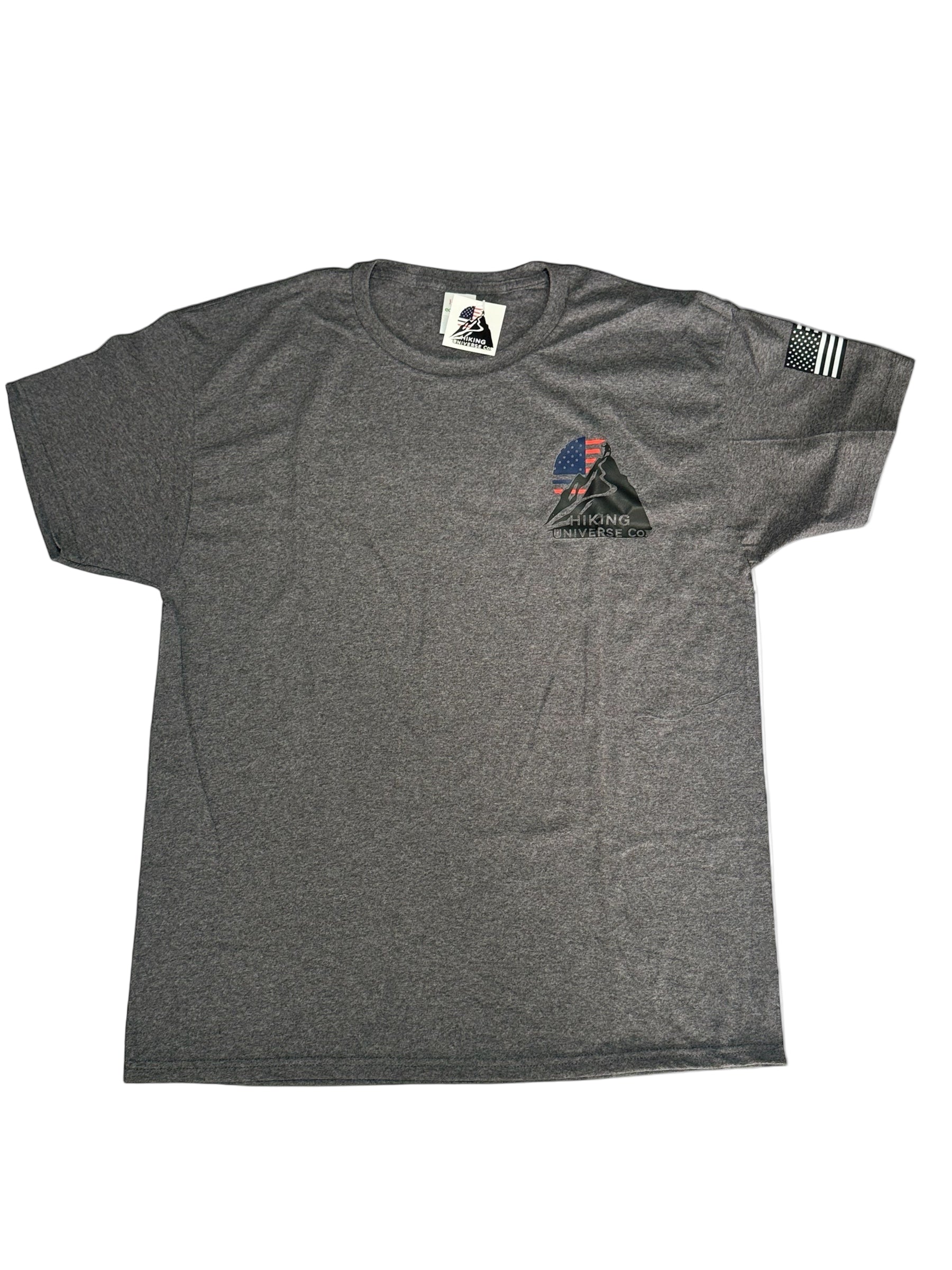 Small logo of a hiker  T-Shirt – 100% Cotton