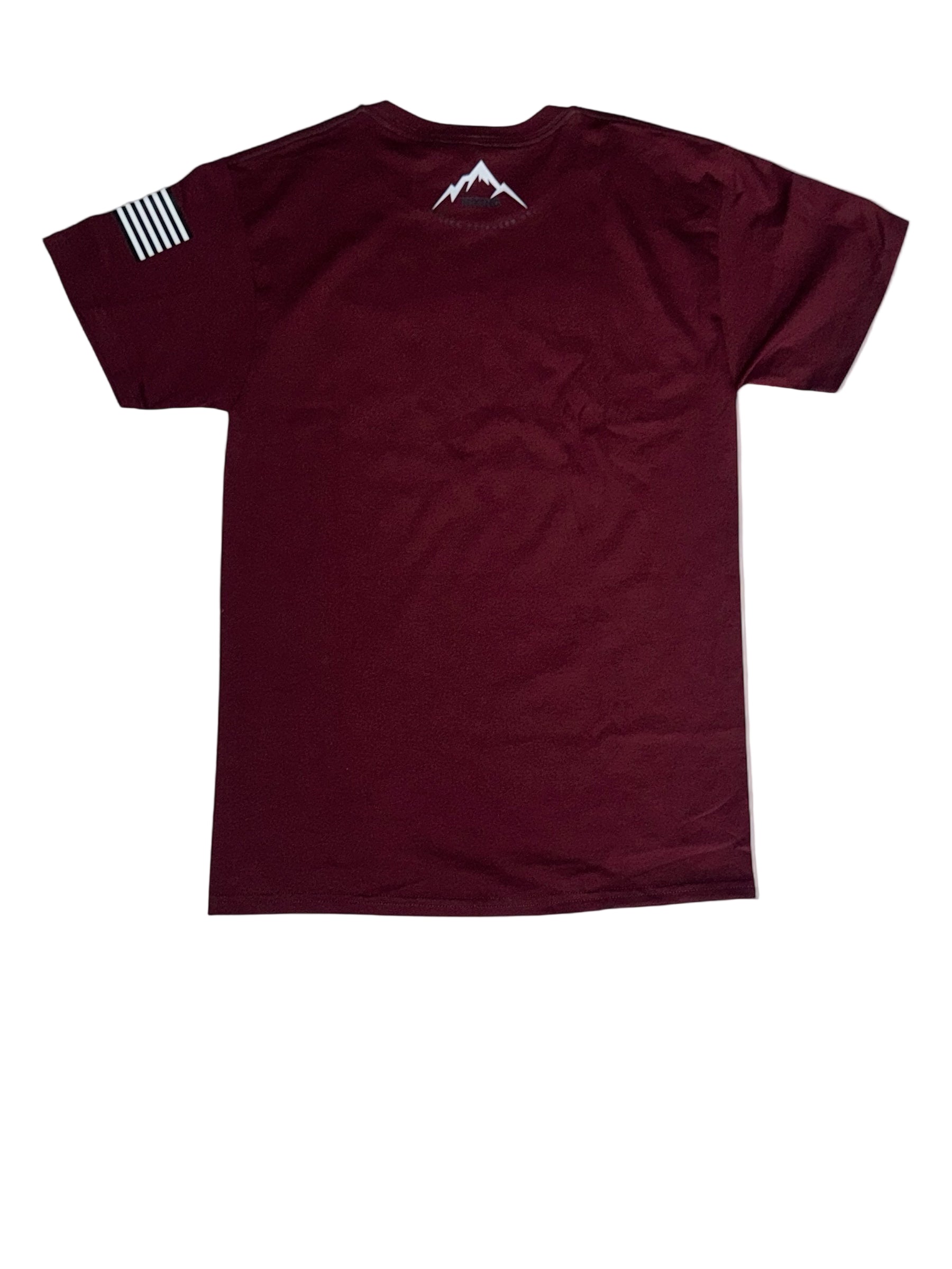 “Take a Hike” Cotton T-Shirt – USA Flag Sleeve