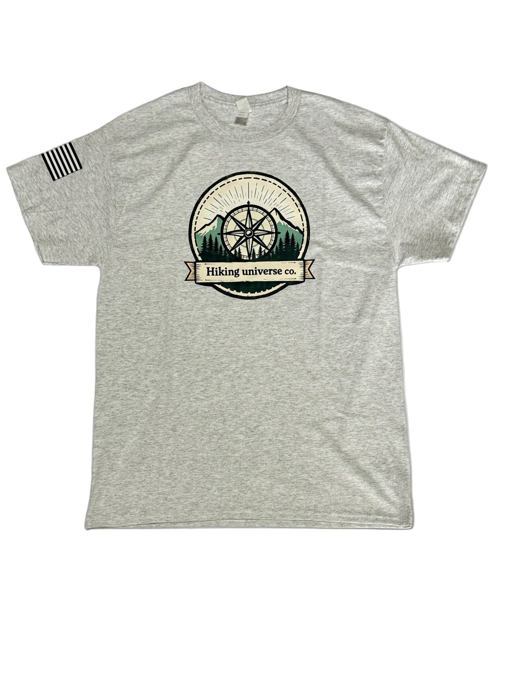Hiking Universe Compass Logo T-Shirt – 100% Cotton