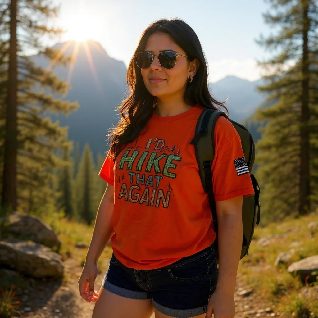 "I’d Hike That Again” T-Shirt – 100% Cotton