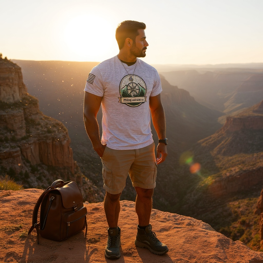 Hiking Universe Compass Logo T-Shirt – 100% Cotton