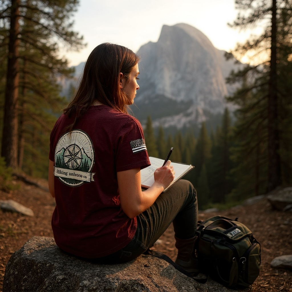 Hiking Universe Compass Logo T-Shirt – 100% Cotton